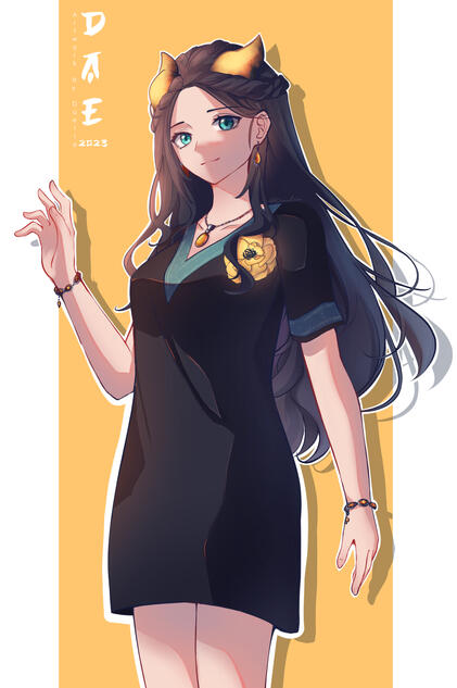 COLORED SKETCH - Half body